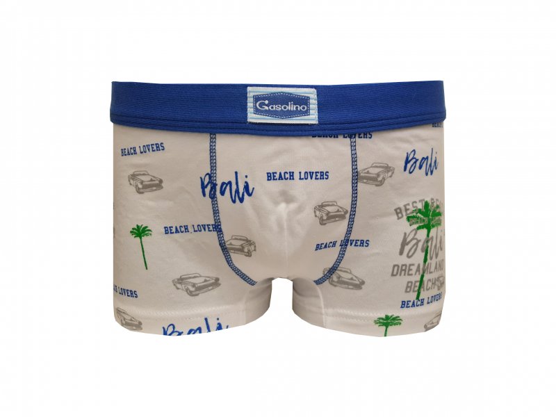 Gasolino boxerky chlapecké Beach lovers 3404 bílé | Vermali.cz